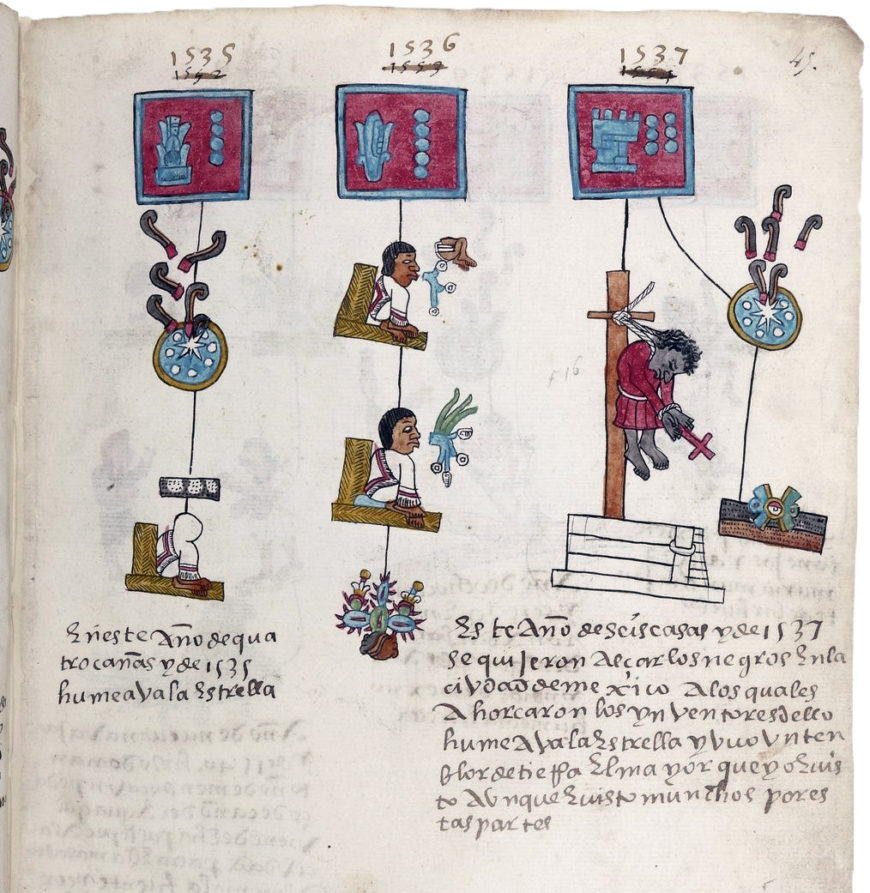 Codex Telleriano-Remensis, 16th century, 21 x 30 cm (Mexicain 385, Bibliothèque nationale de France)