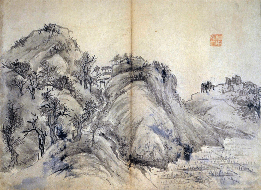 Kang Sehwang, Album painting of Mt. Geumgang, 1788, ink on paper, 25.7 x 35 cm (National Museum of Korea; photo: Korea Data Agency)