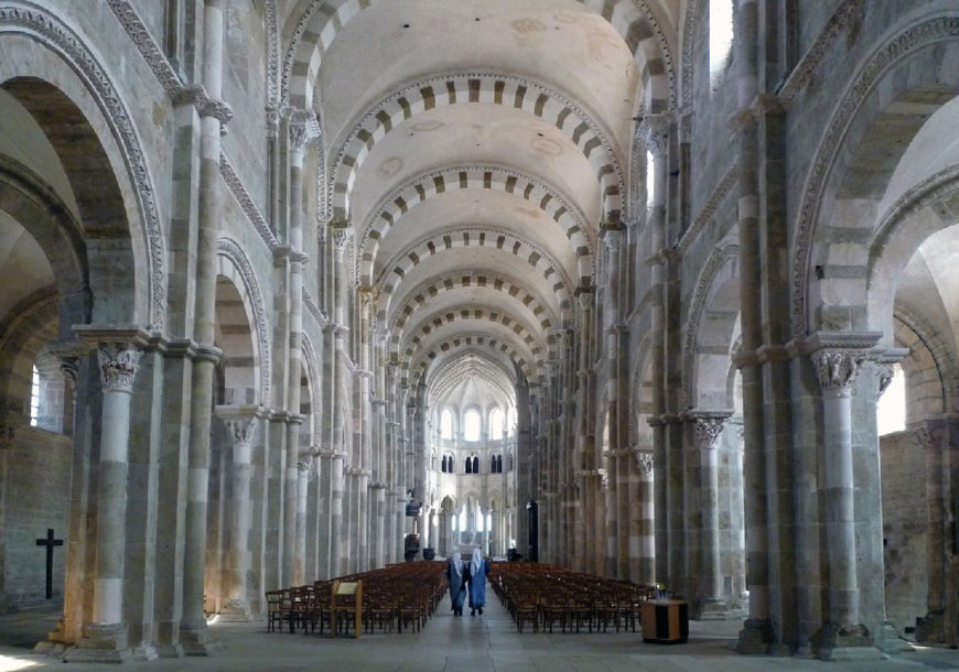 Basilica Sainte-Madeleine, Vézelay, France, dedicated 1104 (photo: Steven Zucker, CC BY-NC-SA 2.0)