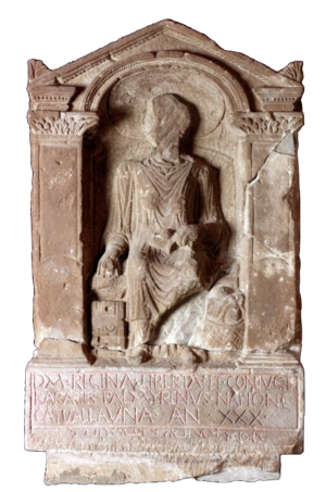 Tombstone of Regina, 175–200 C.E. (Arbeia Roman Fort and Museum, South Shields, UK)