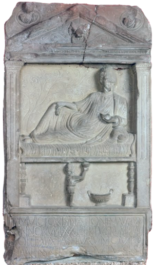 Tombstone of Victor, 150–200 C.E. (Arbeia Roman Fort and Museum, South Shields, UK)