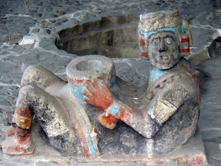 Chacmool on the Tlaloc temple platform (photo: Steven Zucker, CC BY-NC-SA 2.0)