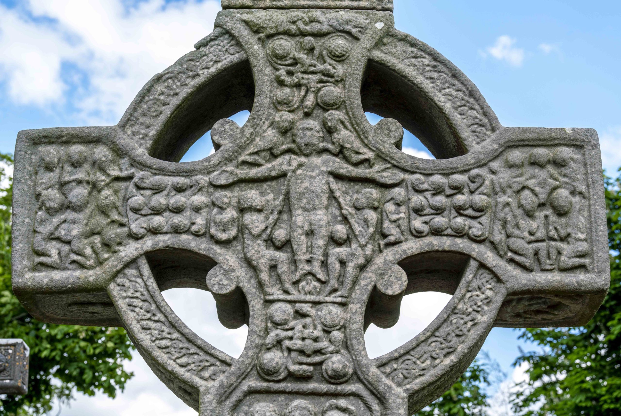 Muiredach's High Cross (South Cross), former Monastery of Monasterboice (Mainistir Bhuithe), County Louth, Ireland, sandstone, 5.2 m high (photo: Steven Zucker, CC BY-NC-SA 2.0)