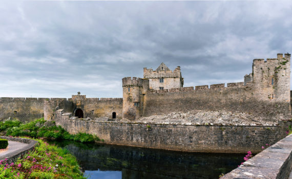 Cahir Castle, initial construction began in the 12th century, much of its construction dates to the 13th century and later, County Tipperary, Ireland