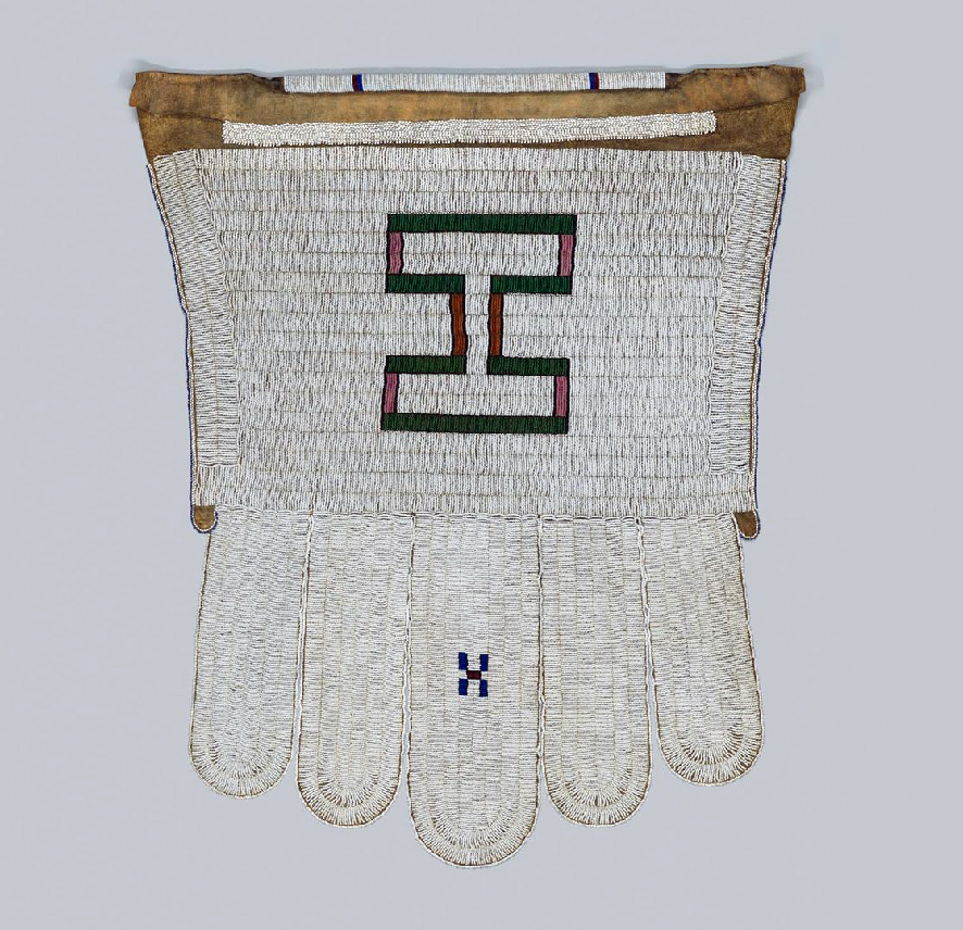 Married Woman's Apron (Ijogolo), 19th–20th century (Ndebele peoples, South Africa), beads and thread, 75.6 x 67.3 cm (The Metropolitan Museum of Art, New York)