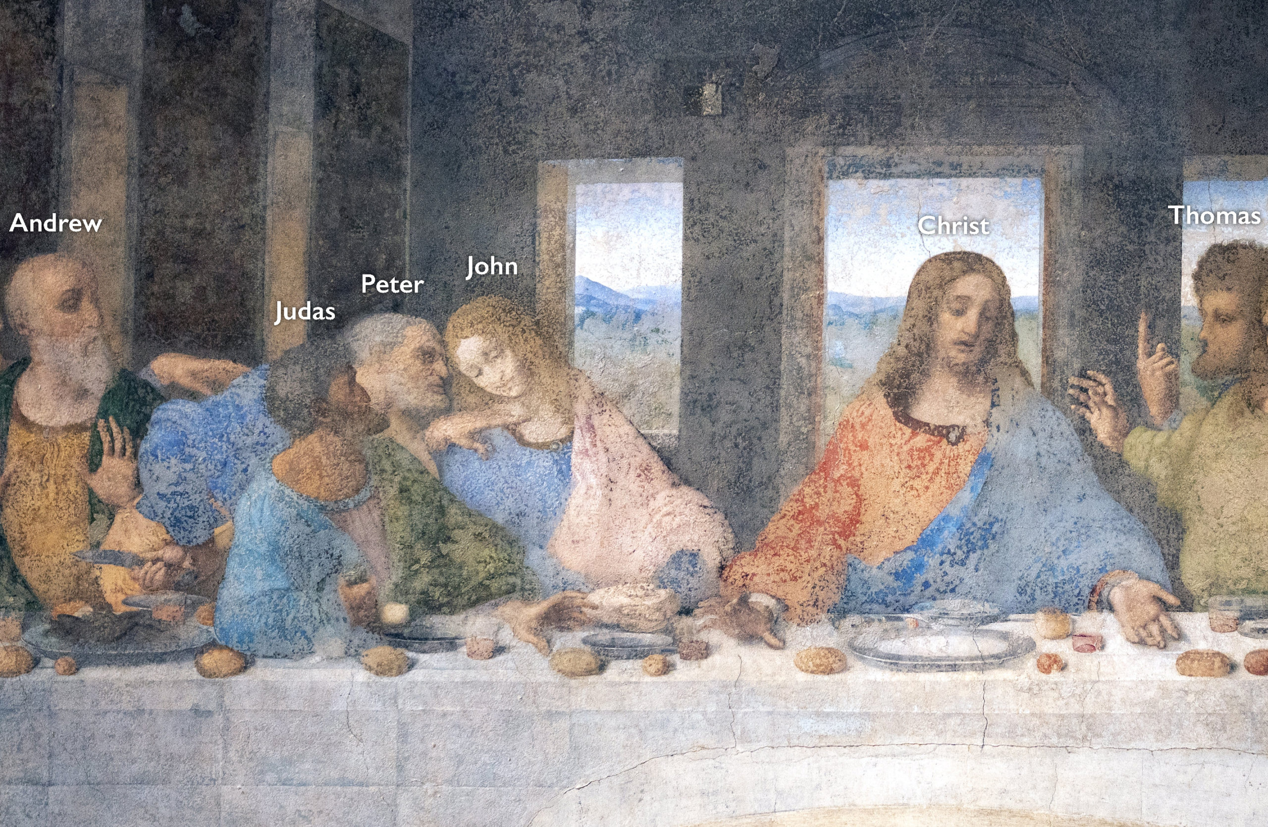 The Last Supper - Leonardo Da Vinci - High Resolution with no door