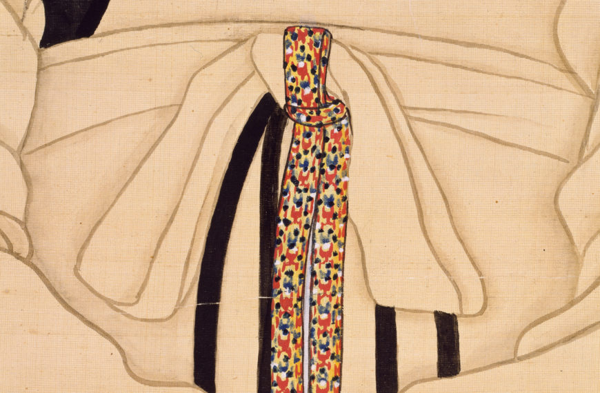 Detail, Portrait of Yi Chae, 1802 (Joseon Dynasty), ink and colors on silk, 98.4 x 56.3 cm, Treasure 1483 (National Museum of Korea)