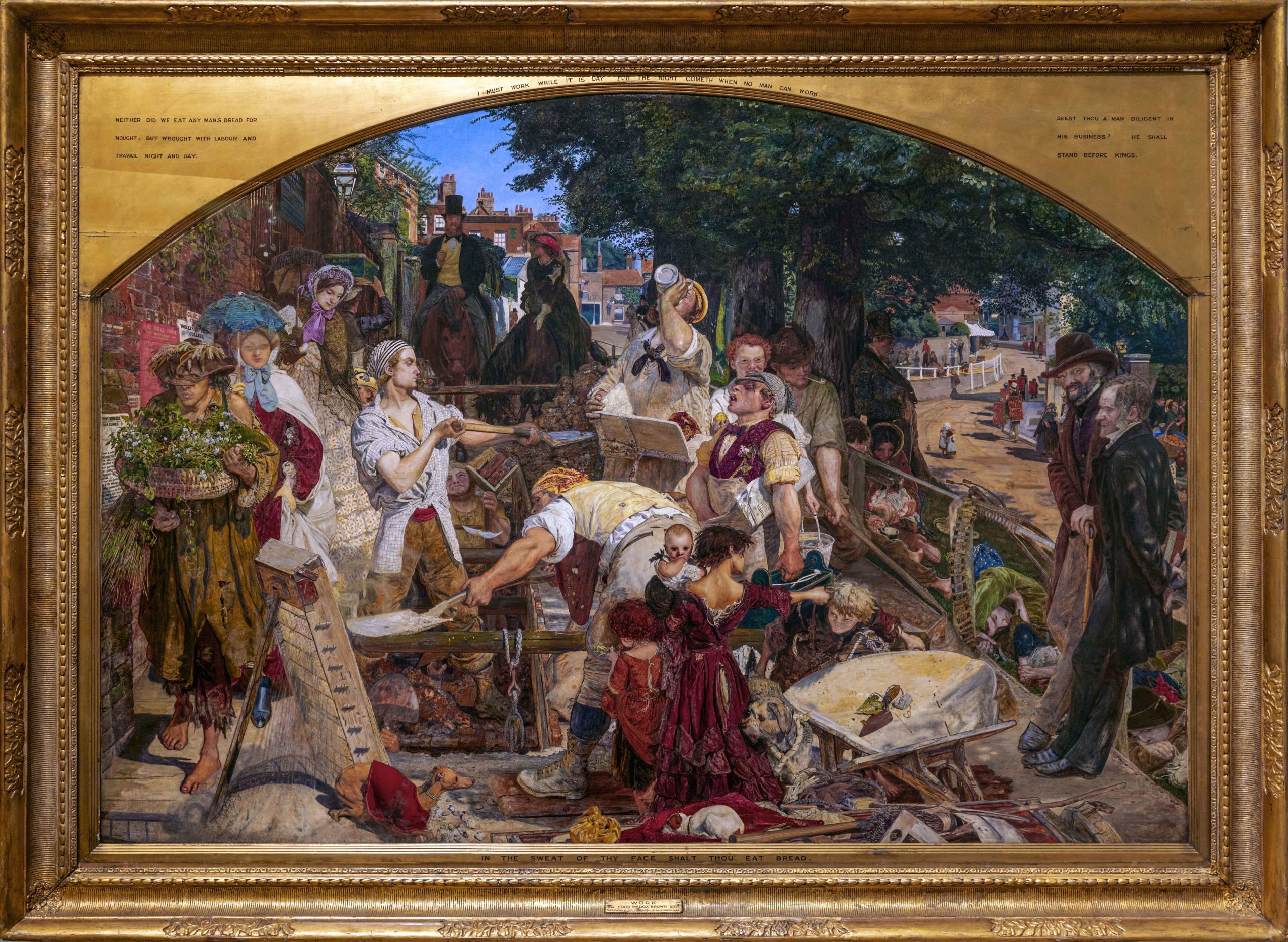 Ford Madox Brown, Work, 1852-65, oil on canvas, 137 x 198 cm (Manchester Art Gallery)