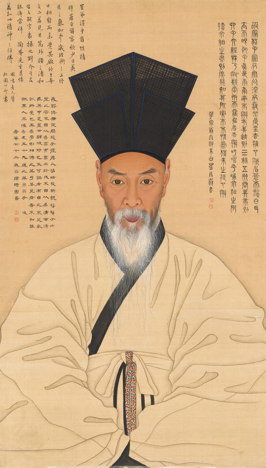 Portrait of Yi Chae, 1802 (Joseon Dynasty), ink and colors on silk, 98.4 x 56.3 cm, Treasure 1483 (National Museum of Korea)