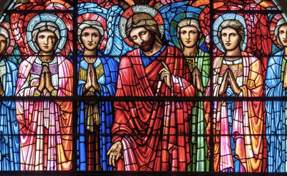 Four stained glass windows by Sir Edward Burne-Jones, Ascension (1885), Nativity (1887–88), Crucifixion (1887–88), and Last Judgment (1897) (produced by Morris and Co. for Birmingham Cathedral) A conversation with Dr. Steven Zucker and Dr. Beth Harris.