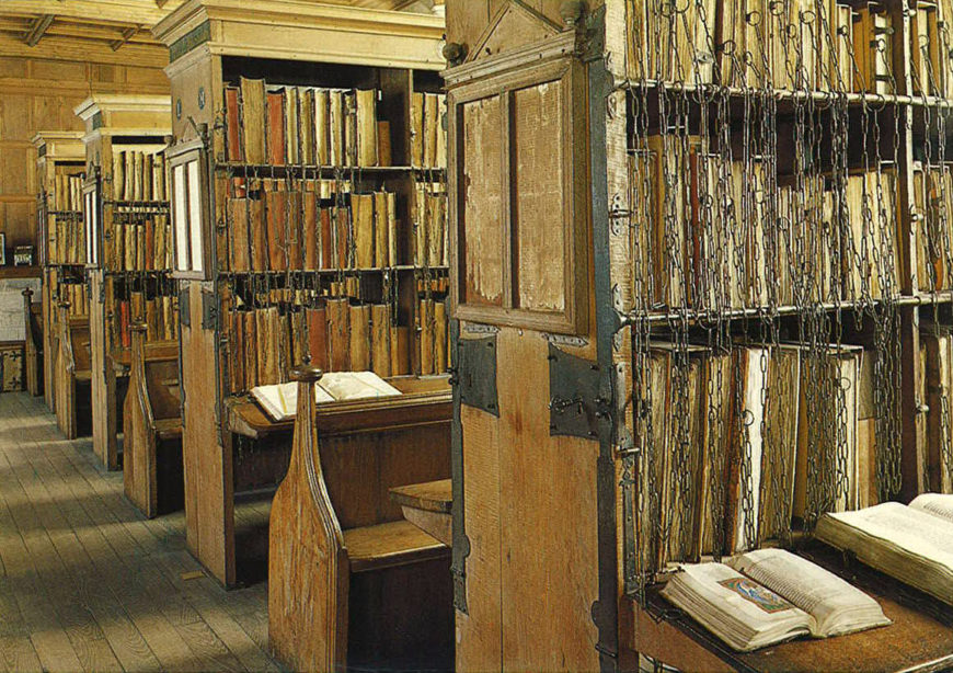 Bookcases in Hereford Chained Library, Hereford, England