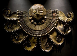 Pectoral, found in tomb of Lord of Sipan, Lambayeque, Chiclayo, Peru
