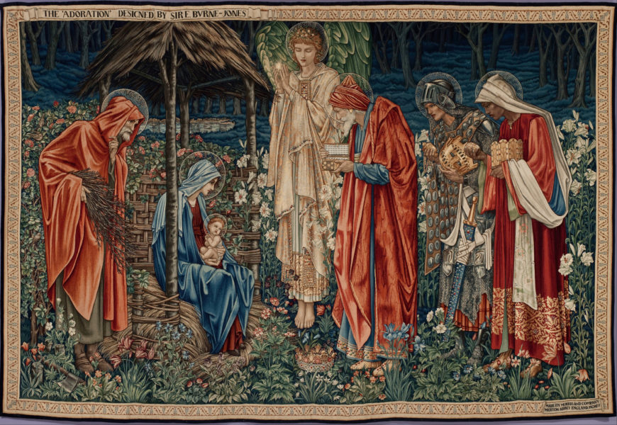 Edward Burne-Jones, The Adoration of the Magi, 1904, tapestry, 257.9 x 376.9 cm (Musée d'Orsay)