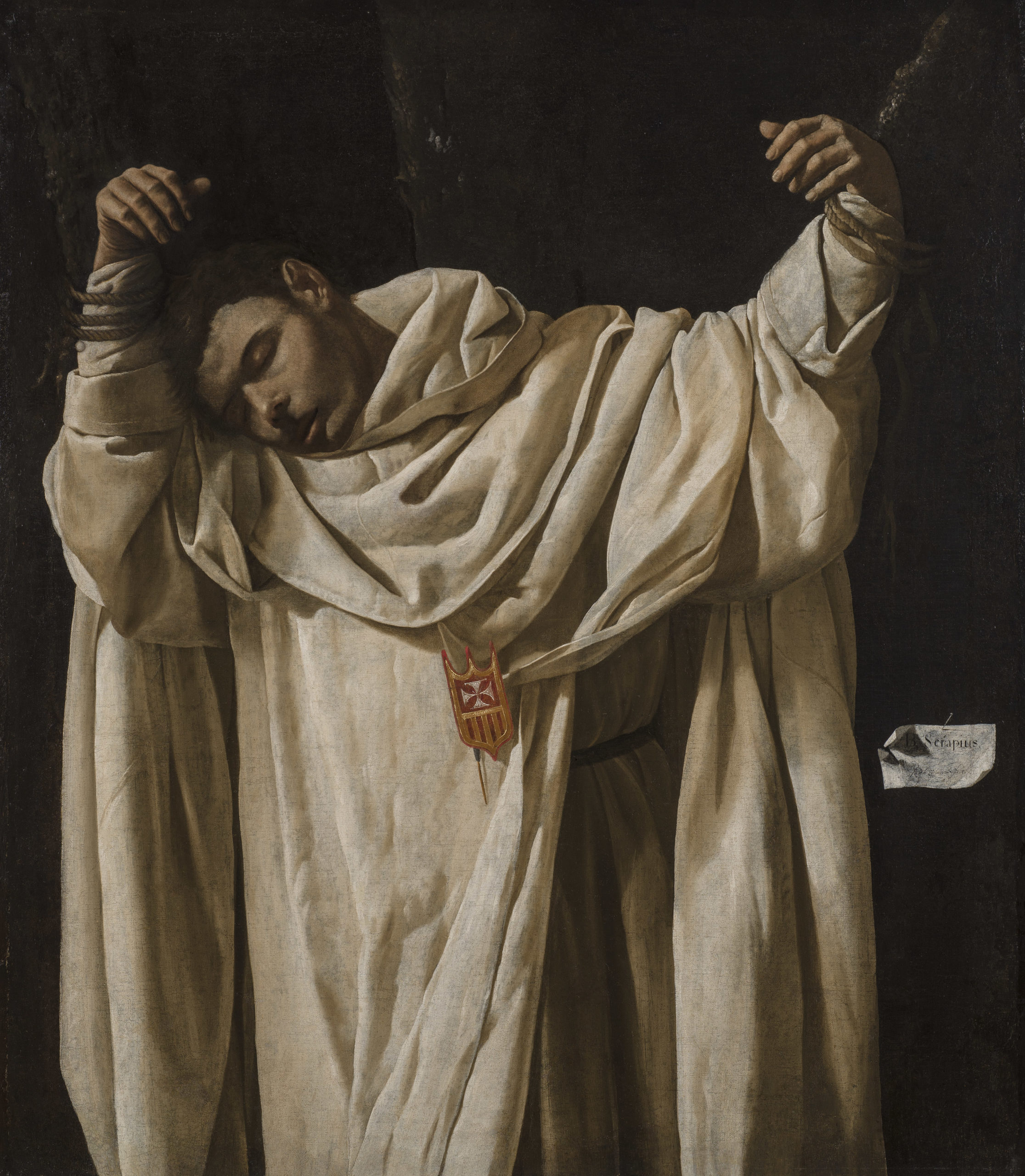 Francisco de Zurbarán, The Martyrdom of Saint Serapion, 1628, 120 x 103 cm, oil on canvas (Wadsworth Atheneum, Hartford, Connecticut)