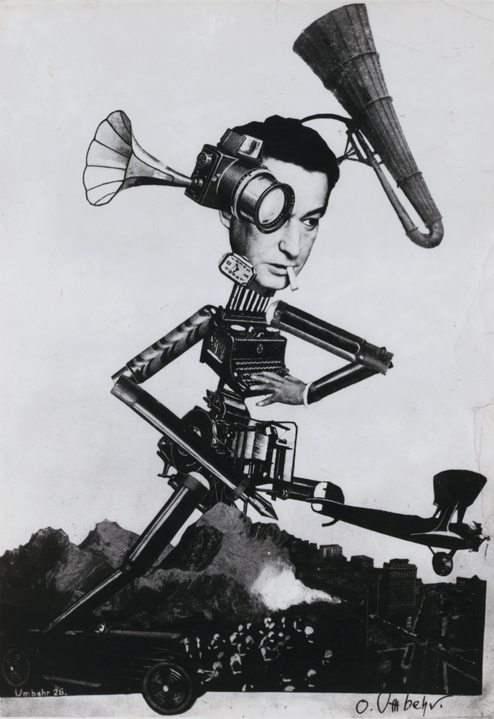 Umbo (Otto Umbehr), The Roving Reporter, photomontage, 1926