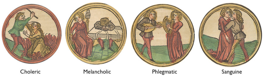 The Four Humors, from Deutche Kalendar, 1498 (Pierpont Morgan Library, New York)