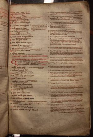 Leeuwarden, Tresoar, 45HS, fol. 45r (Horace, c. 1100) (photo: Erik Kwakkel)
