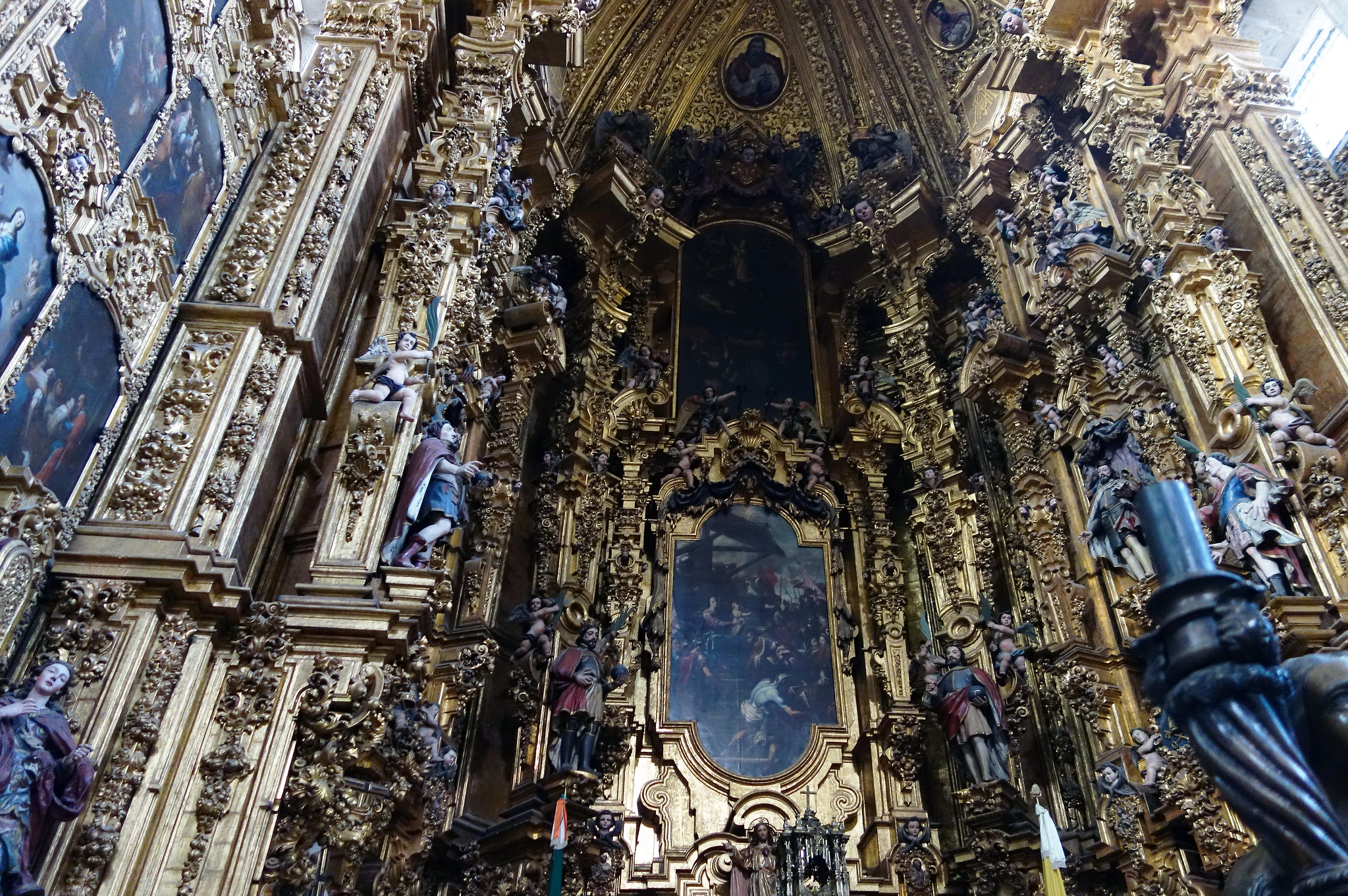 Jerónimo de Balbás, Altar of the Kings (Altar de los Reyes), 1718-37, Metropolitan Cathedral of the Assumption of the Most Blessed Virgin Mary (Mexico City)