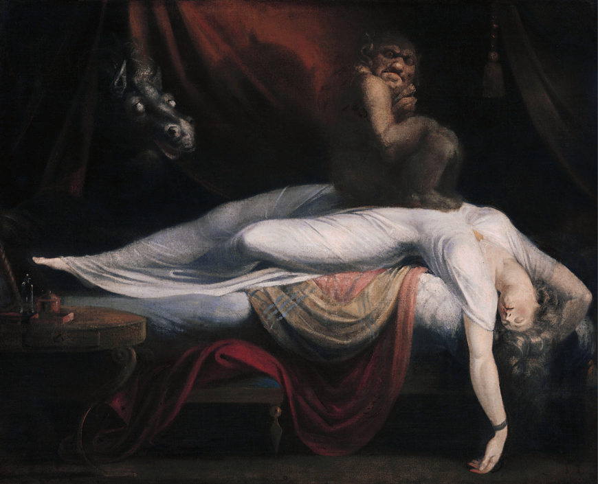 Henry Fuseli, The Nightmare, 1781, oil on canvas, 180 × 250 cm (Detroit Institute of Arts)
