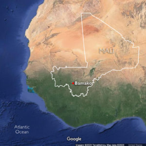 Map of Mali (underlying map © Google)