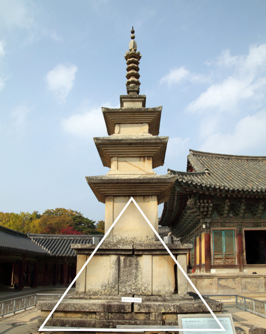 Diagram of Seokgatap Pagoda at Bulguksa Temple, mid-8th century (Unified Silla Kingdom), Gyeongju, National Treasure 21 (photo: Cultural Heritage Administration of the Republic of Korea)