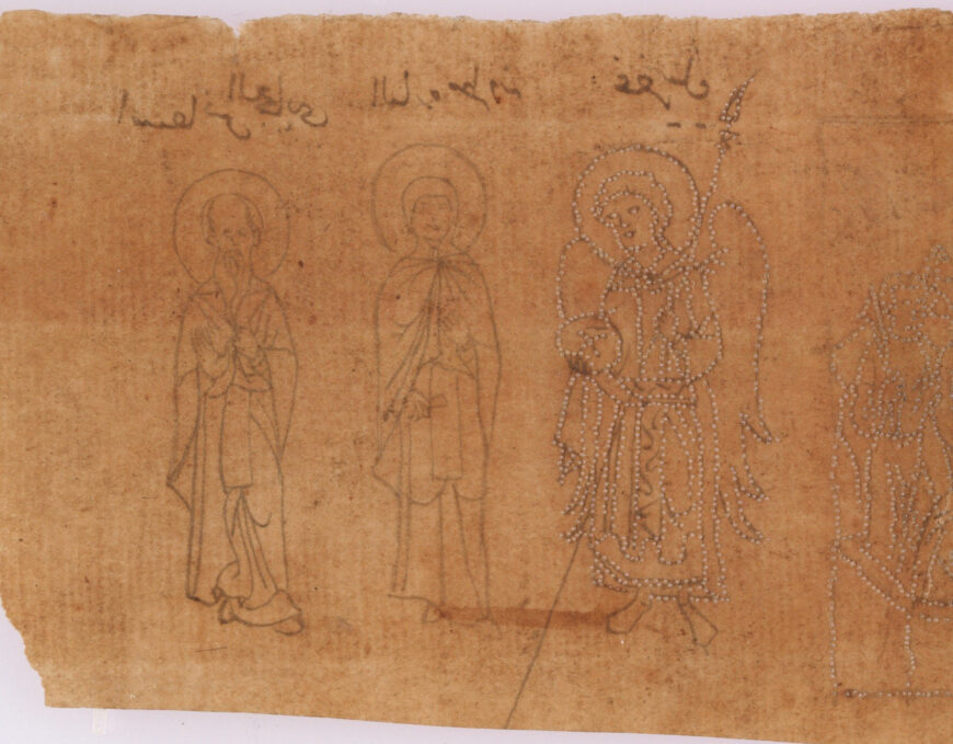 Outline drawings from a pattern book, 1400–1700 (Beinecke Library, Yale, MS 553)