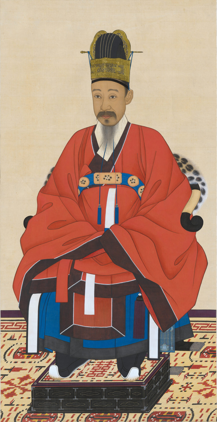 Portrait of Yi Haeung, c. 1869 (Joseon), silk hanging scroll, 132 x 67.9 cm, Treasure 1499-2 (National Museum of Korea)