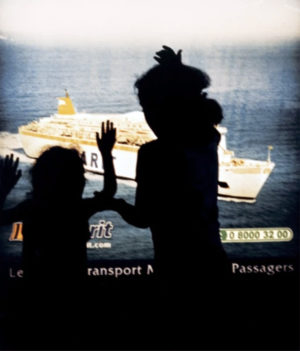Yto Barrada, Advertisement Lightbox, Ferry Port Transit Area, Tangier, color coupler print, 59.7 x 59.7 cm © Yto Barrada
