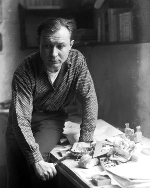 Portrait of André Masson, 1931, in his workshop on rue Blomet in Paris, photograph by Lotar Eli ( MNAM/CCI RMN)