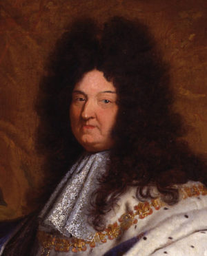 Face (detail), Hyacinthe Rigaud, Louis XIV, 1701, oil on canvas, 27.7 x 33.95 cm (Musée du Louvre, Paris)