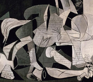 Pablo Picasso, (detail) Guernica, 1937, oil on canvas, 349 x 776 cm (Museo Nacional Centro de Arte Reina Sofía)