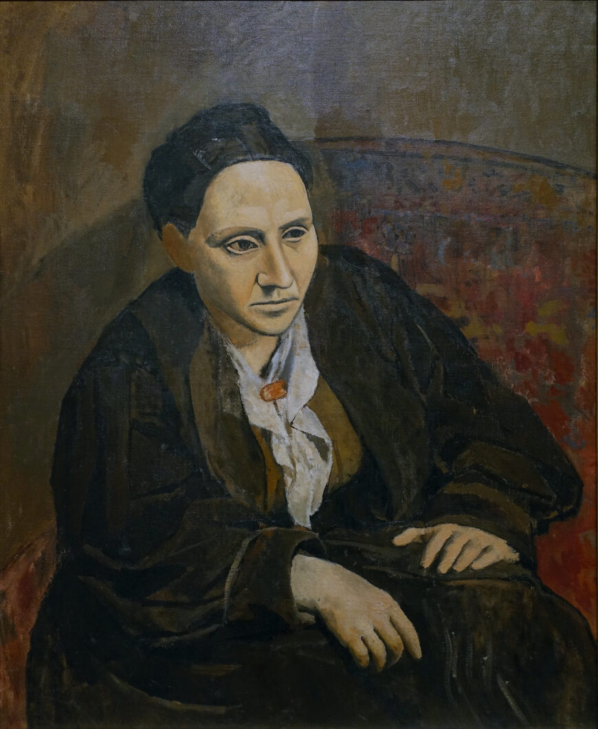 Pablo Picasso, Portrait of Gertrude Stein , 1905–06, oil on canvas, 100 x 81.3 cm (The Metropolitan Museum of Art, New York; photo: Steven Zucker, CC BY-NC-SA 2.0)