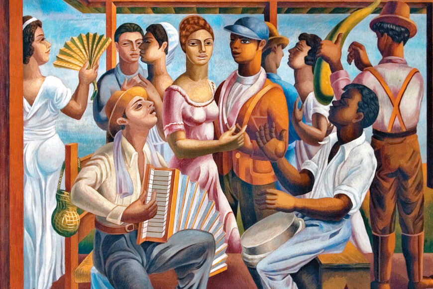 Jaime Colson, Merengue, 1938, oil on canvas, 52 x 68 cm (Museo Bellapart, Santo Domingo)