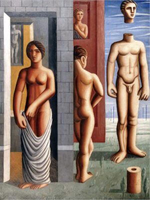 Jaime Colson, Metaphysical Figures, 1930, oil on board (Museo Bellapart, Santo Domingo)