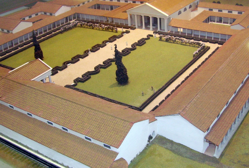 Model of the Fishbourne Roman Palace (Fishbourne Roman Palace Museum; photo: Immanuel Giel)
