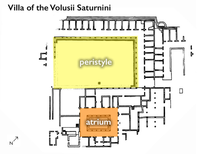 Plan of the Villa of the Volusii Saturnini, middle of the first century