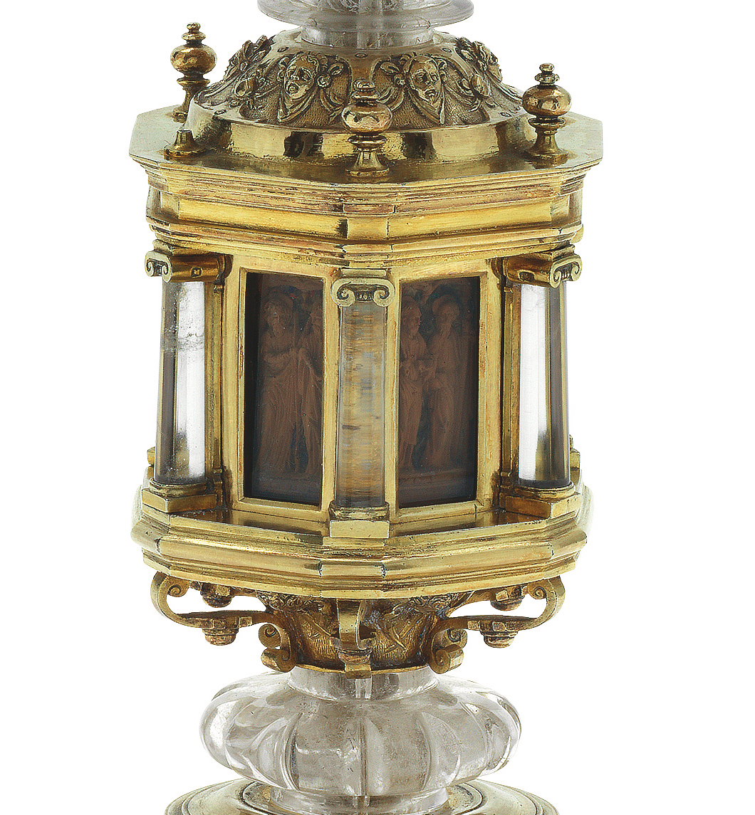 Mid 19th Century Antique Islamic Brass Candleholder Floor Lamp - E-mosaik