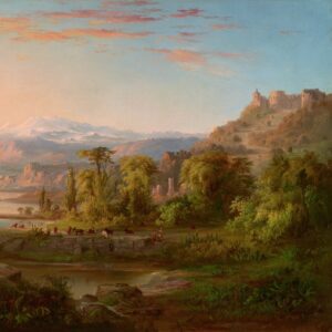 Detail, Robert S. Duncanson, A Dream of Italy, 1865, oil on canvas, 52.4 x 88.9 cm (Birmingham Museum of Art)