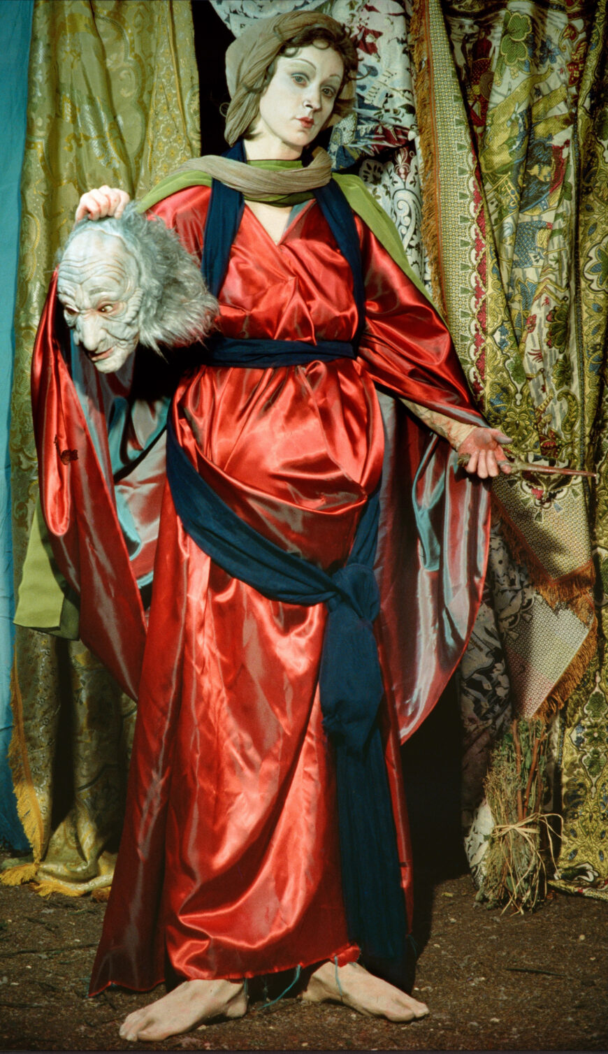Early Modern images of Judith have remained compelling to modern artists. Cindy Sherman, Untitled #228, from the History Portraits series, 1990, chromogenic color print, 208.4 x 122 cm (The Museum of Modern Art, New York) © 2023 Cindy Sherman, courtesy of the artist and Metro Pictures, New York