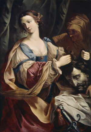 Elisabetta Sirani, Judith with the Head of Holofernes, 1638–55, oil on canvas, 129.5 x 91.7 cm (The Walters Art Museum)