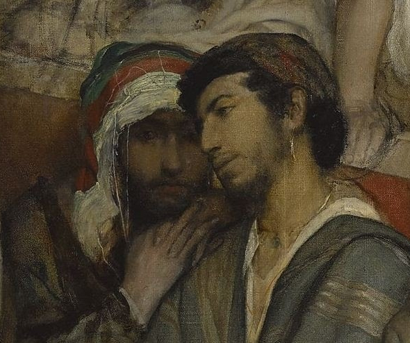 Detail, Maurycy Gottlieb, Christ Teaching at Capernaum, 1878–79, 209 x 271.5 cm (National Museum, Warsaw)