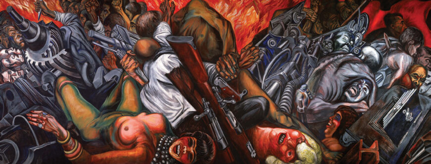 José Clemente Orozco, Catharsis (partial view), 1934 (Museum of the Palace of Fine Arts, Mexico City)