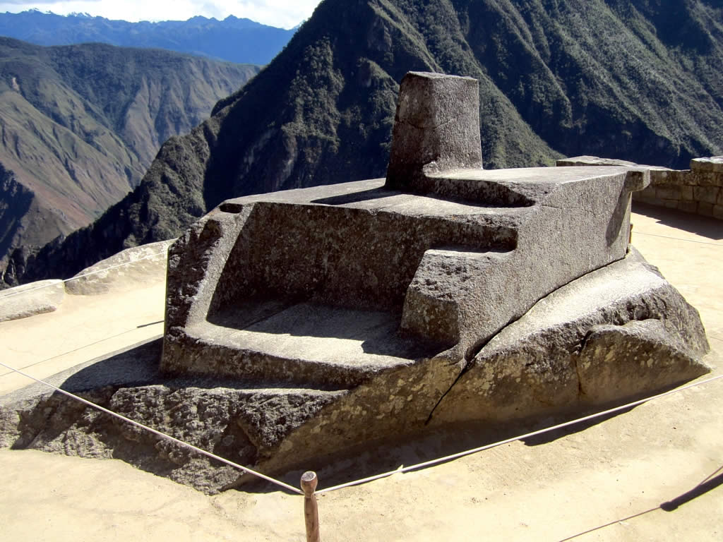 Intihuatana, Machu Picchu, Peru, c. 1450–1540 (photo: David Stanley, CC BY 2.0)