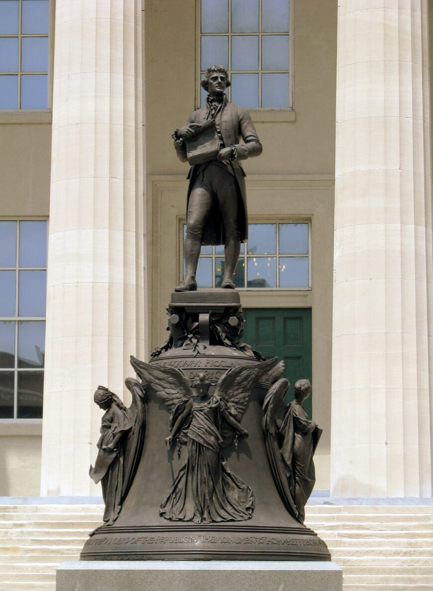 Moses Jacob Ezekiel, Jefferson Monument, 1901, bronze, 12 1/2 feet high, Louisville (photo: Brent Moore, CC BY-NC 2.0)