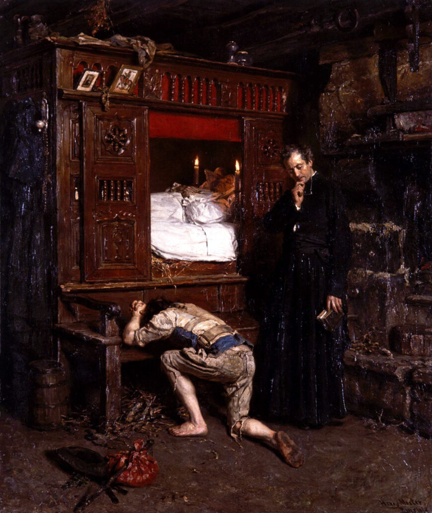 Henry Mosler, Le Retour, 1879, oil on canvas, 120 x 102 cm (Musée d'Orsay, Paris)
