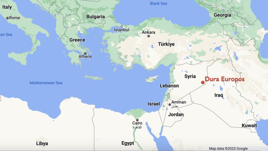 Location of Dura-Europos, underlying map © Google