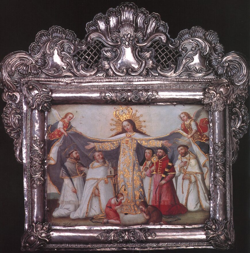 Unidentified artist, Virgen mercedaria de la Misericordia, 18th century, oil on copper, 43 x 44 cm (Museo Nacional del Banco Central de Ecuador, Quito)