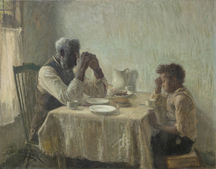 Henry Ossawa Tanner, The Thankful Poor, 1894, oil on canvas, 90.3 x 112.5 cm (Art Bridges)