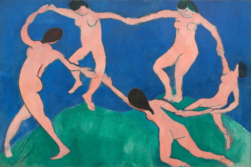 Henri Matisse, Dance I, 1909, oil on canvas, 259.7 x 390 cm (The Museum of Modern Art, New York)