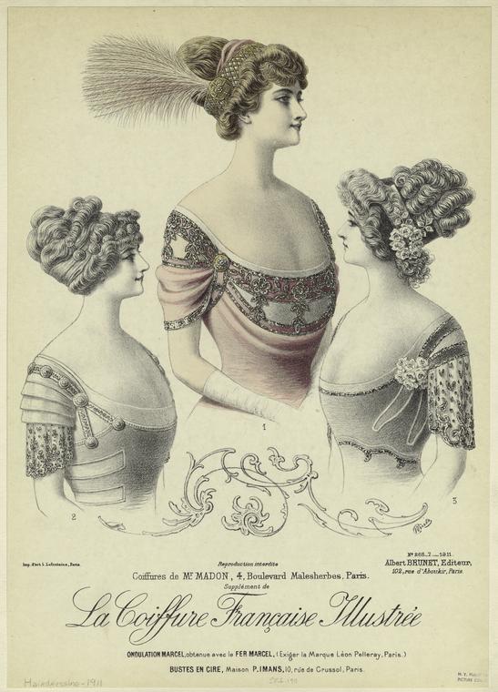 C. Wintz, La coiffure française illustrée, 1911, print (New York Public Library)